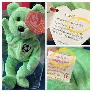 Kicks the TY bear with tag errors.​